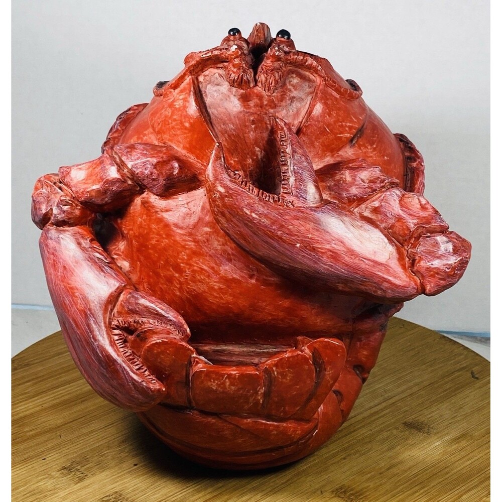 Lobster Figurine  Maine Resin Evergreen Home/Garden Decor Chunky 9.5” (SEE PIC)